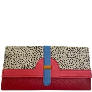 Soruka Half Moon Leather Purse - Coral Red