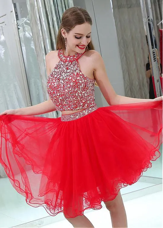 Sparkly Two-piece Cocktail Dresses