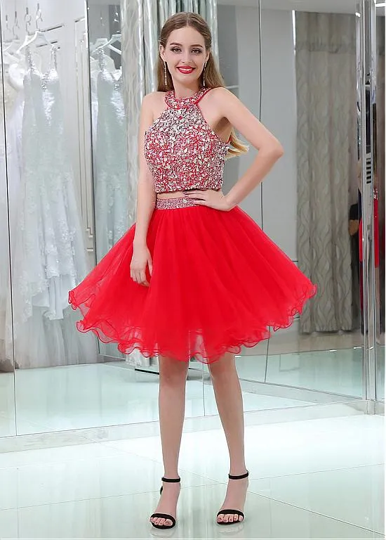 Sparkly Two-piece Cocktail Dresses
