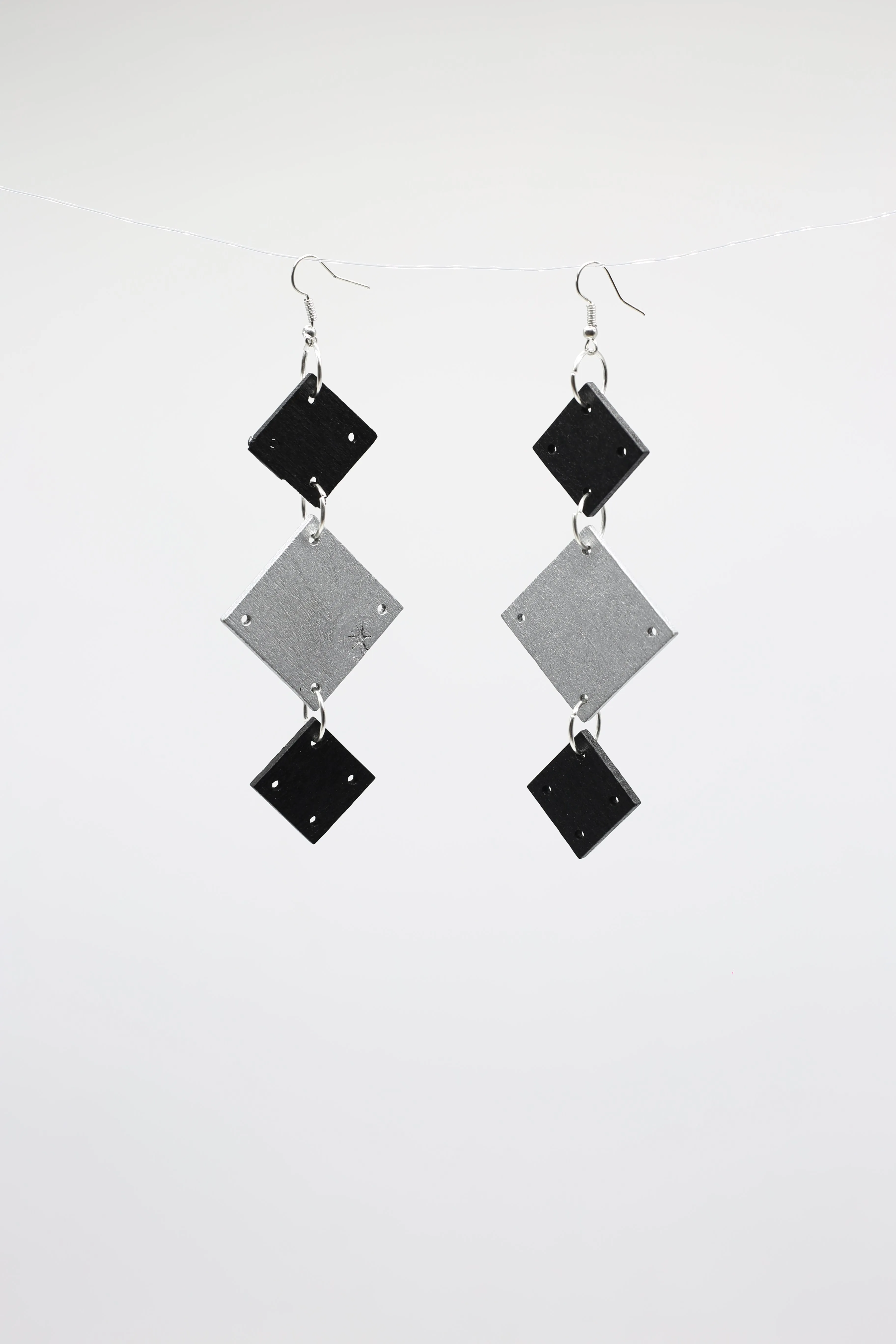 Squares Chandelier Earrings