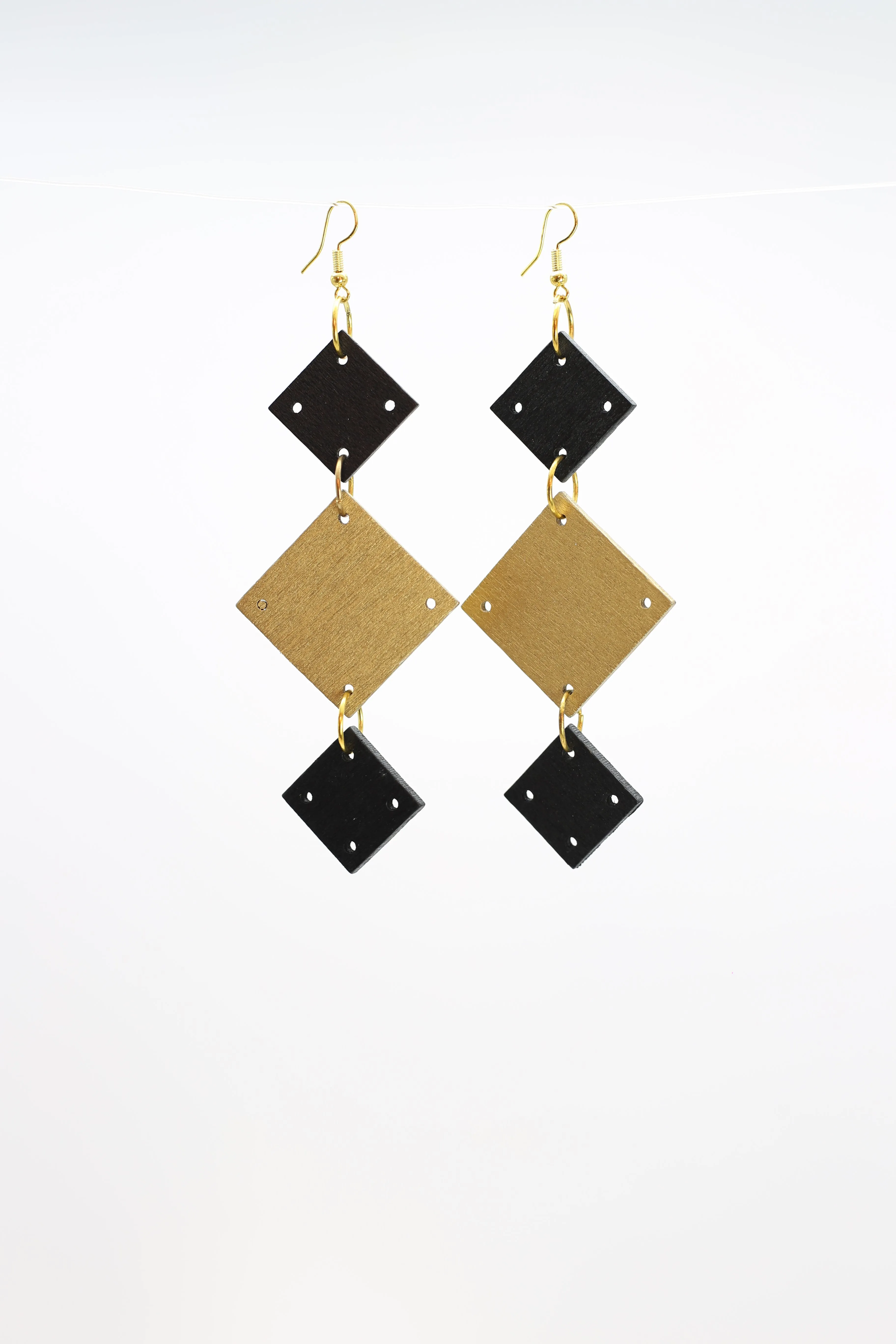 Squares Chandelier Earrings