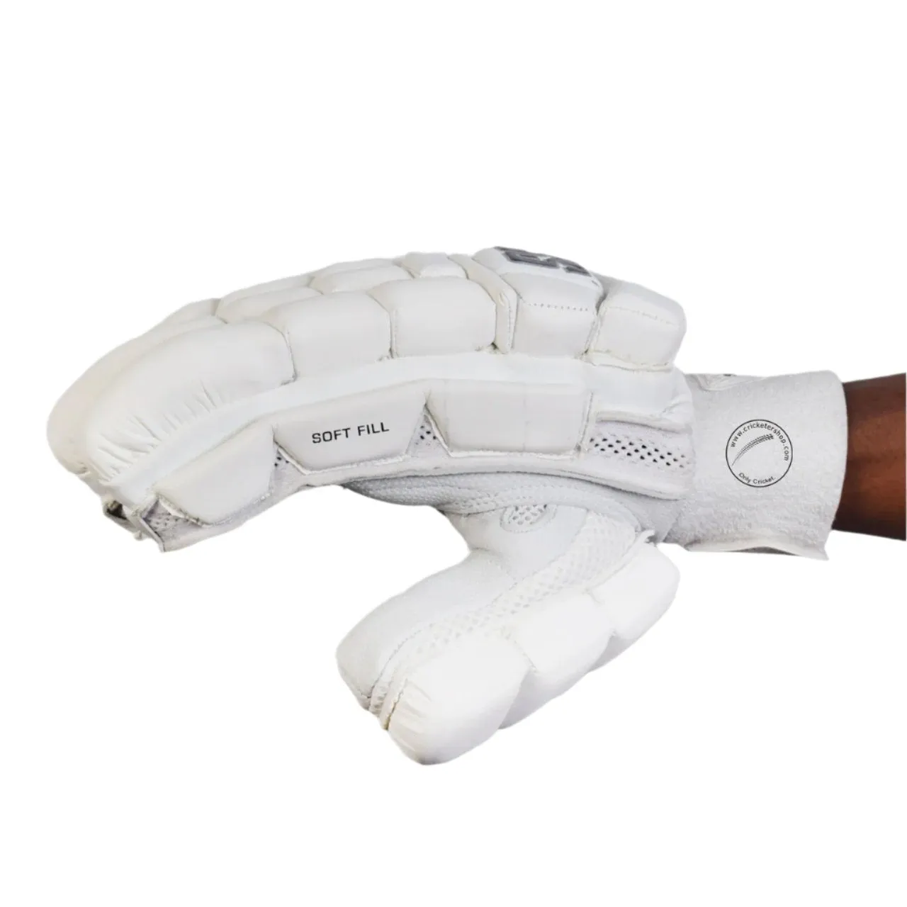 SS Gladiator White Cricket Batting Gloves Mens Size