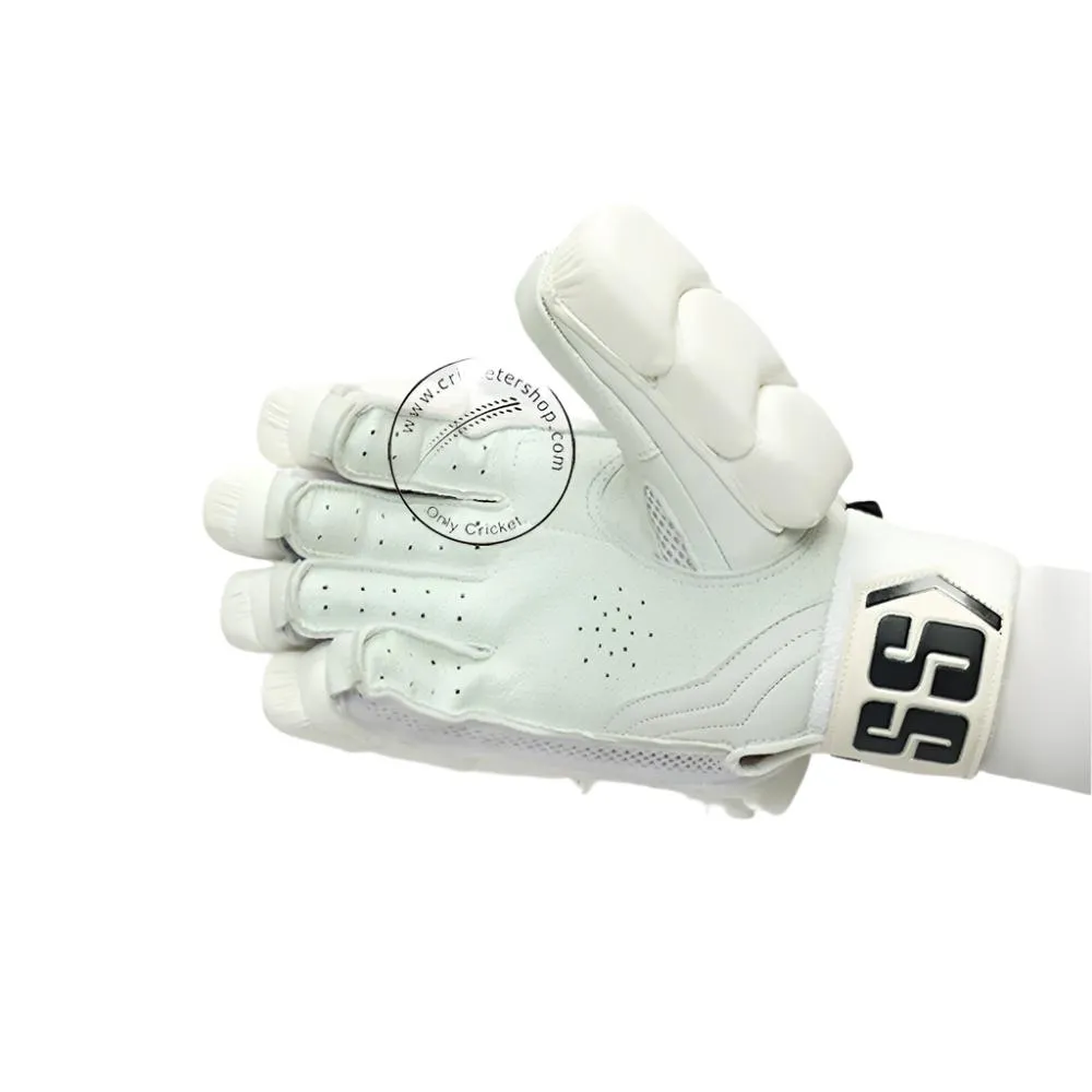 SS Millennium Pro White Cricket Batting Gloves Size