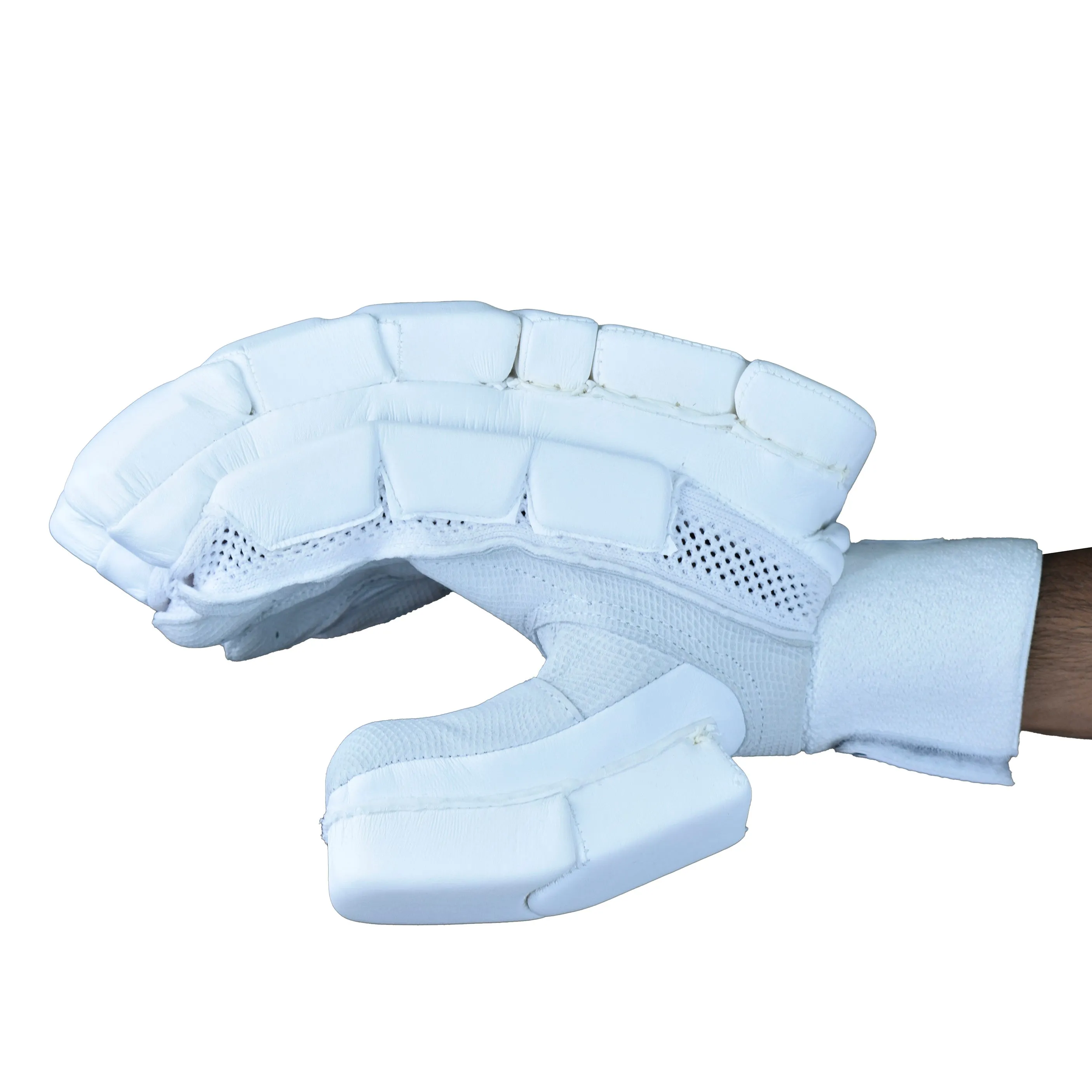SS Ton Player Edition White Cricket Batting Gloves Men Size