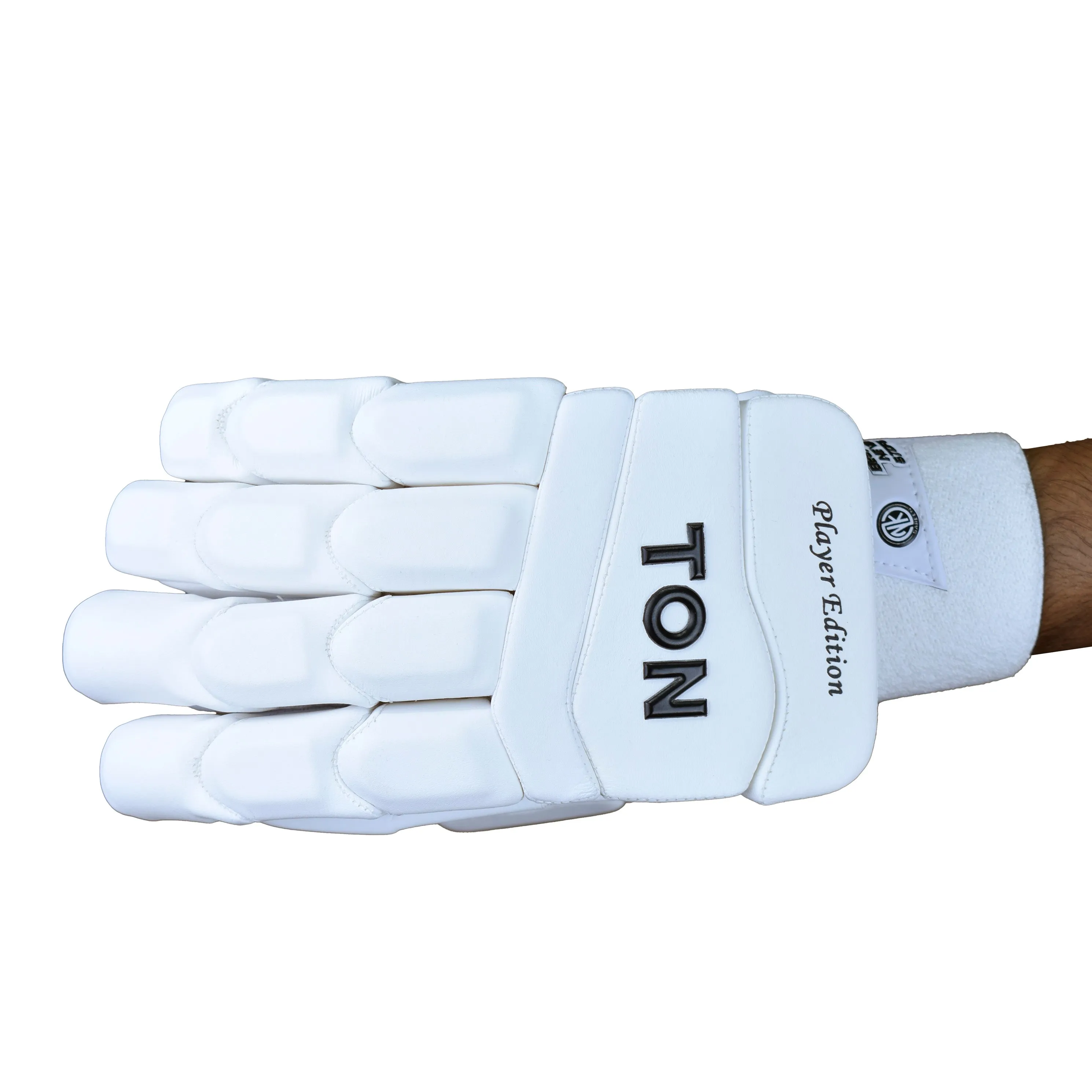 SS Ton Player Edition White Cricket Batting Gloves Men Size