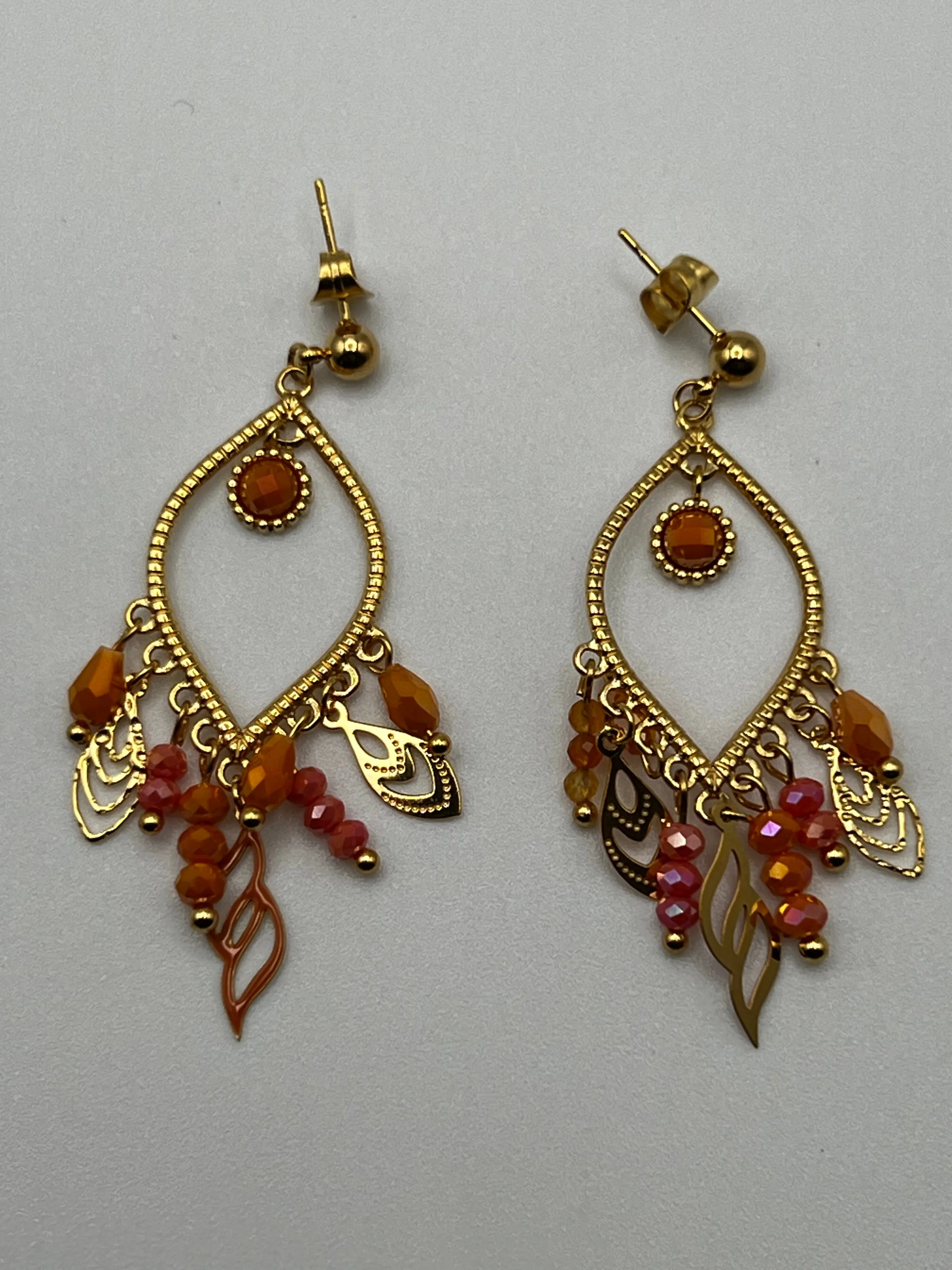 Stainless Steel Chandelier Earrings