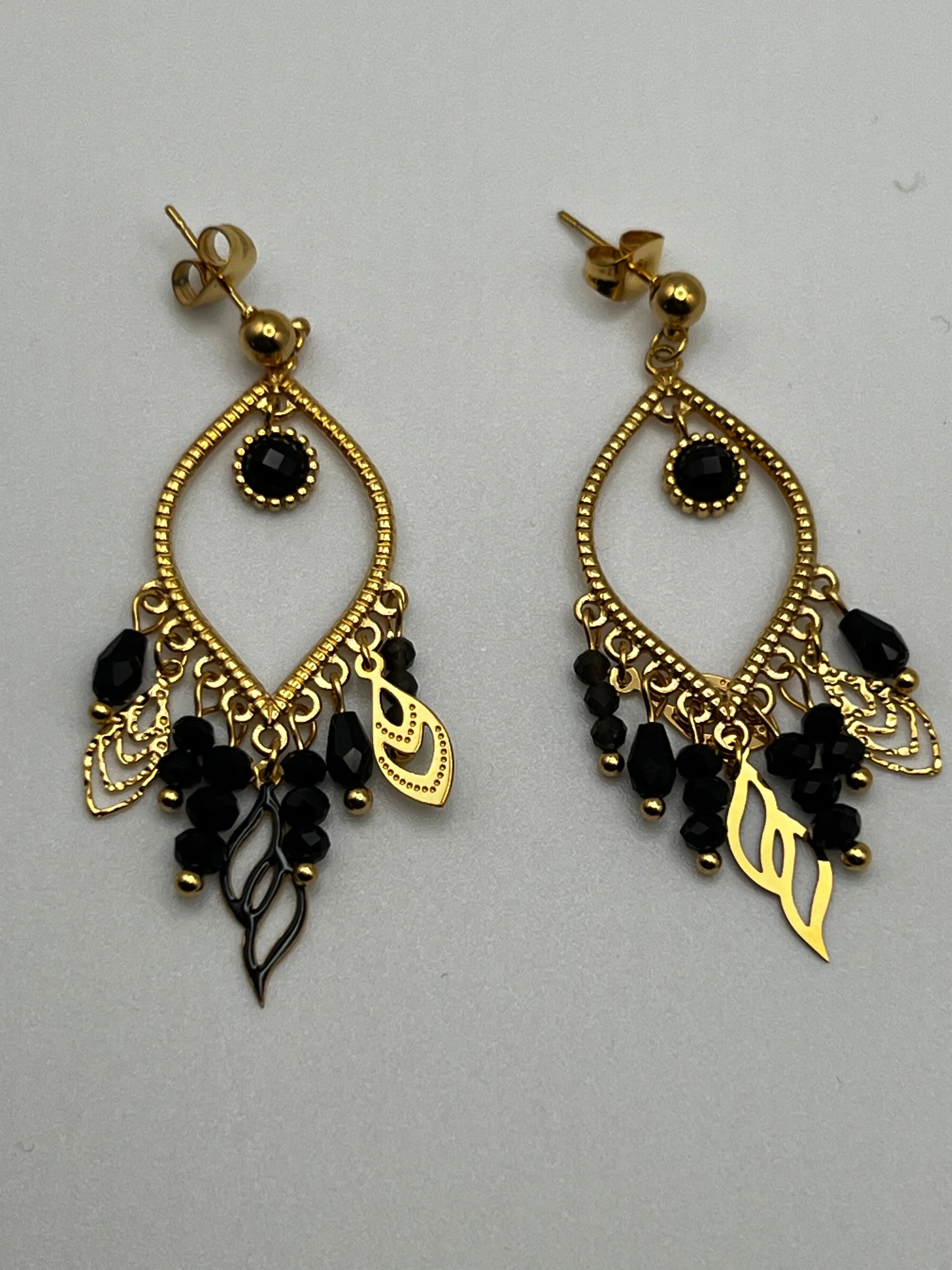 Stainless Steel Chandelier Earrings