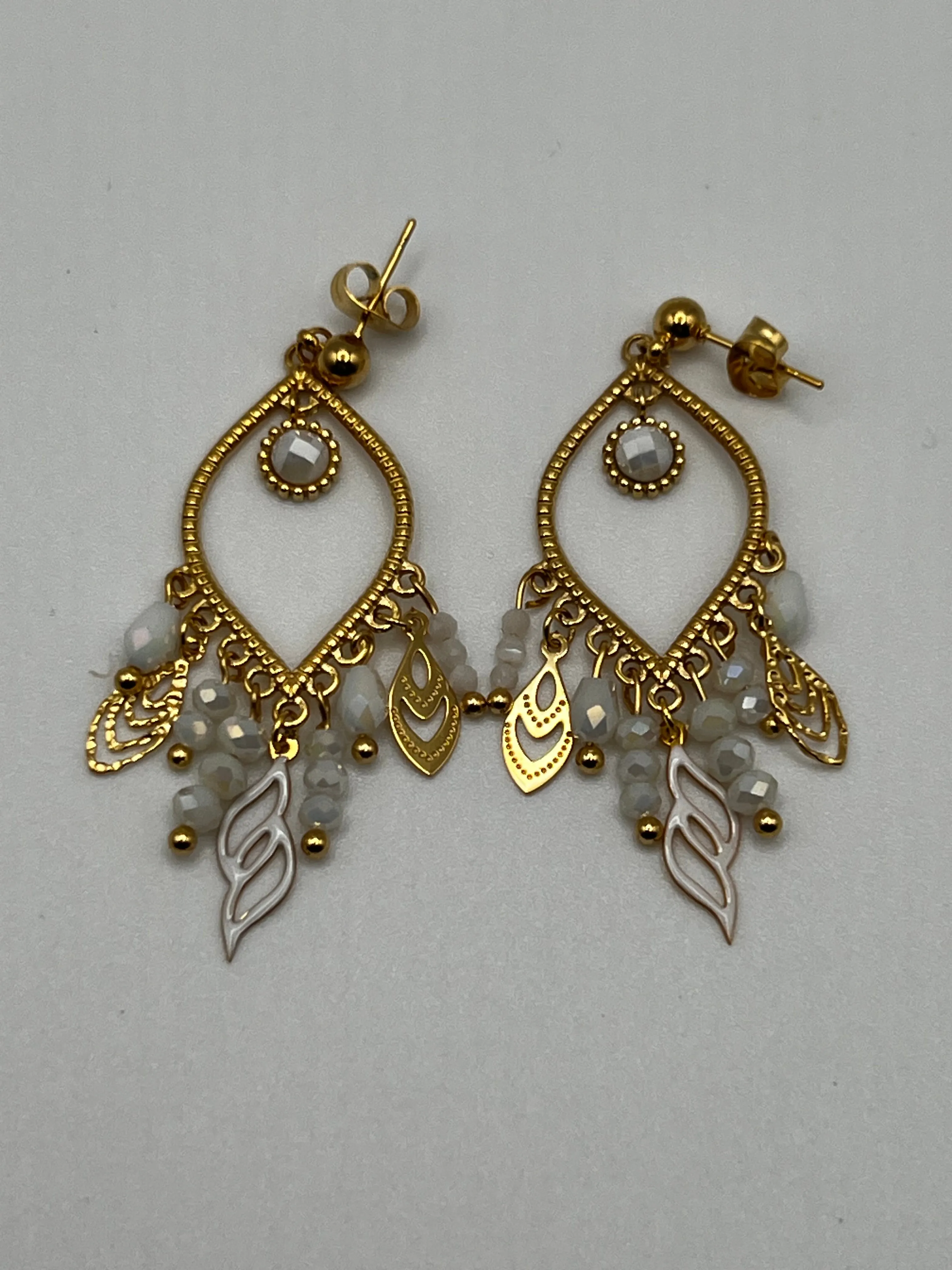 Stainless Steel Chandelier Earrings