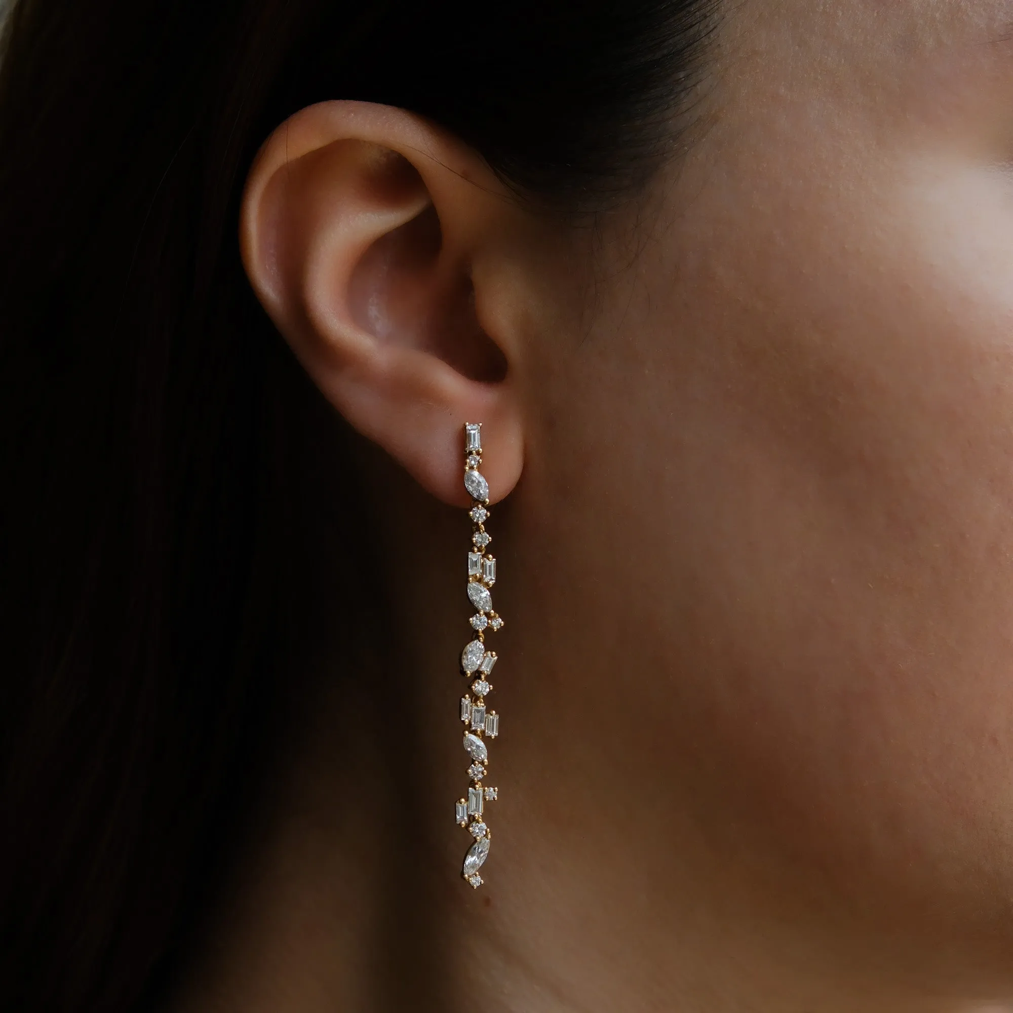 Stardust Chandelier Demi Diamond Chandelier Earrings