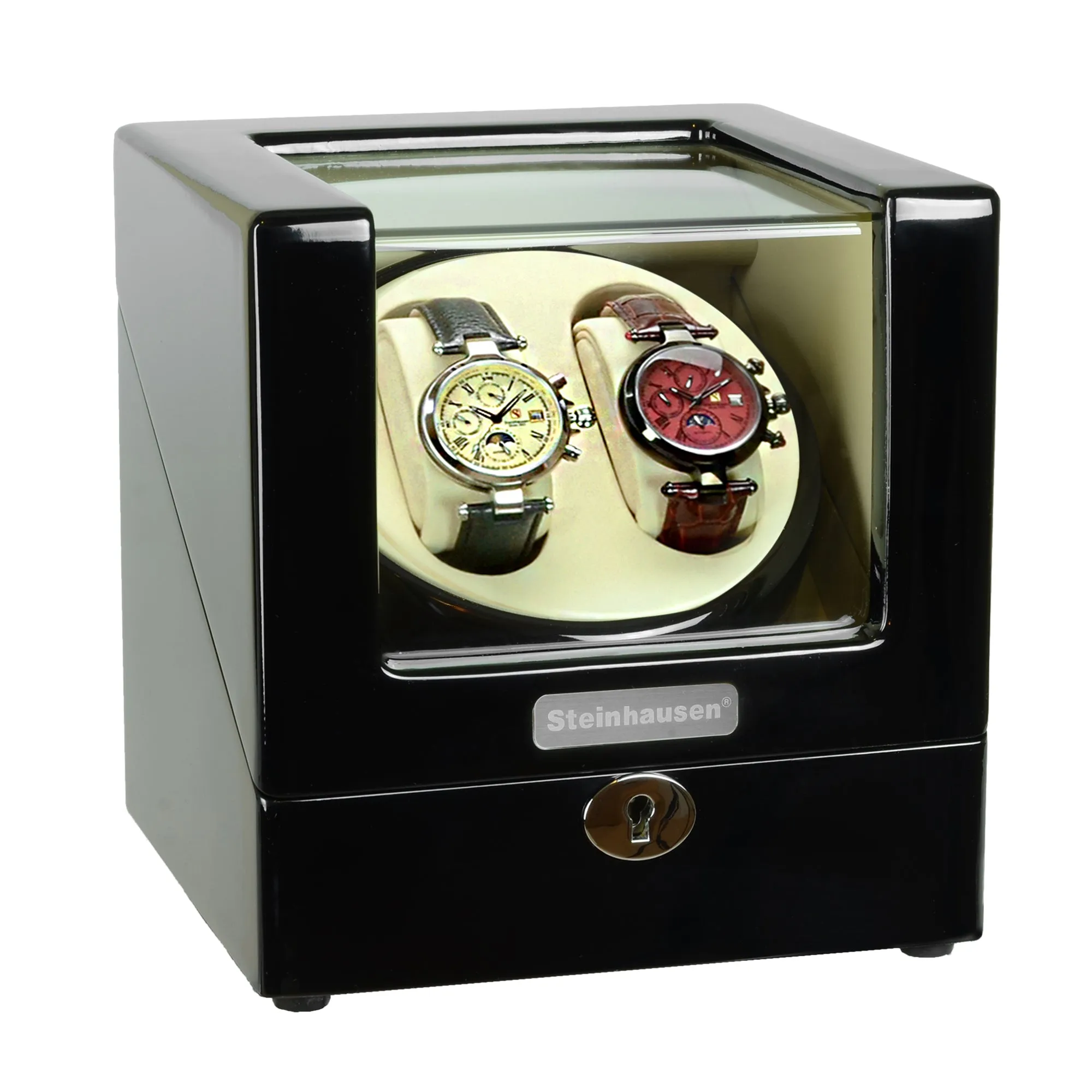 Steinhausen Heritage Double Winder For 2 Watches/Onyx