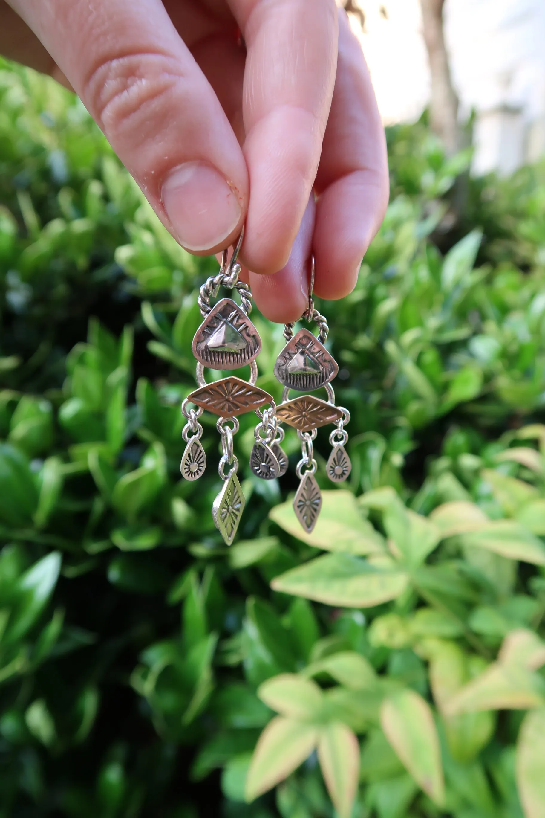 Sterling Silver Chandlier Earrings
