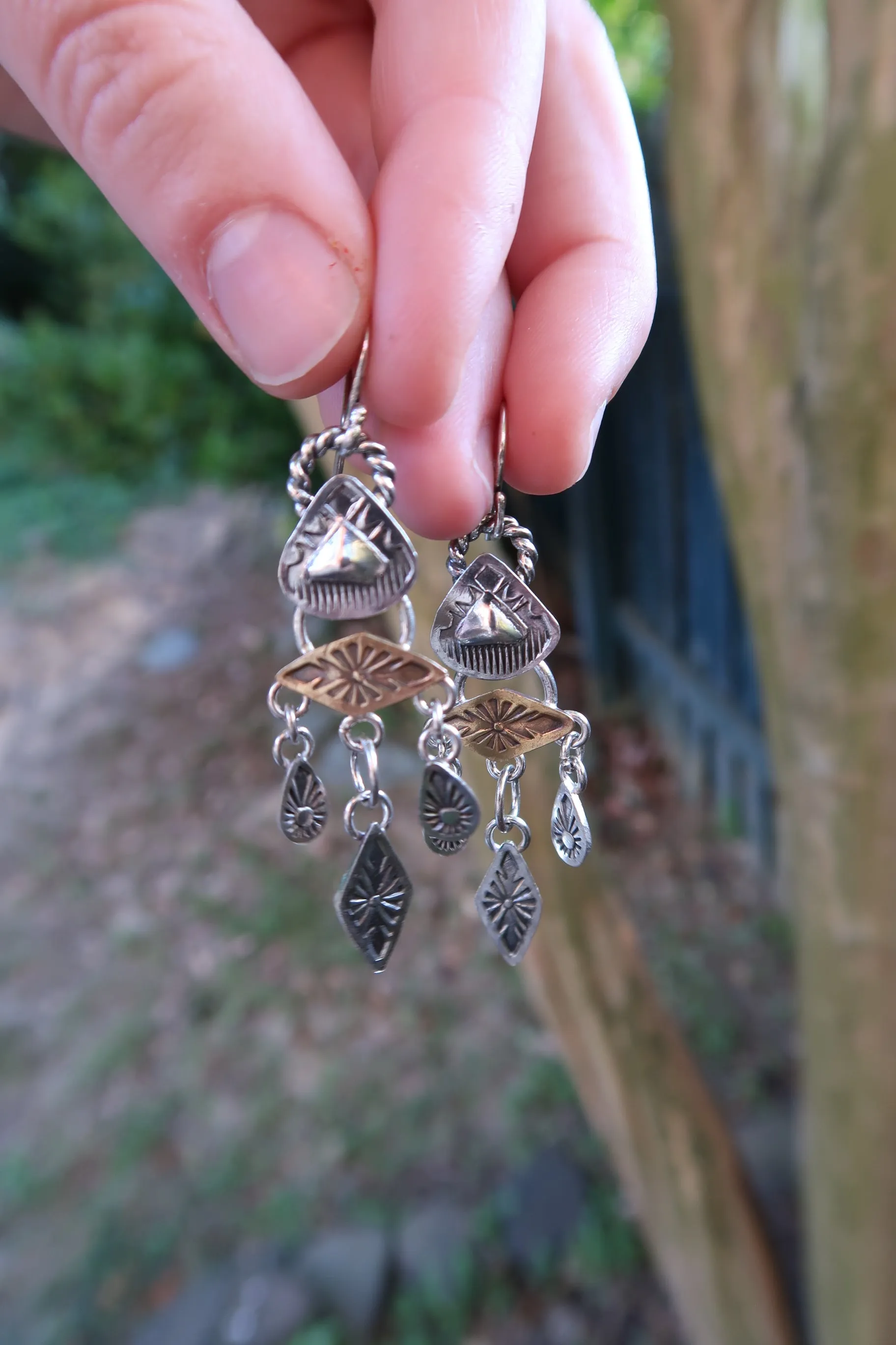 Sterling Silver Chandlier Earrings