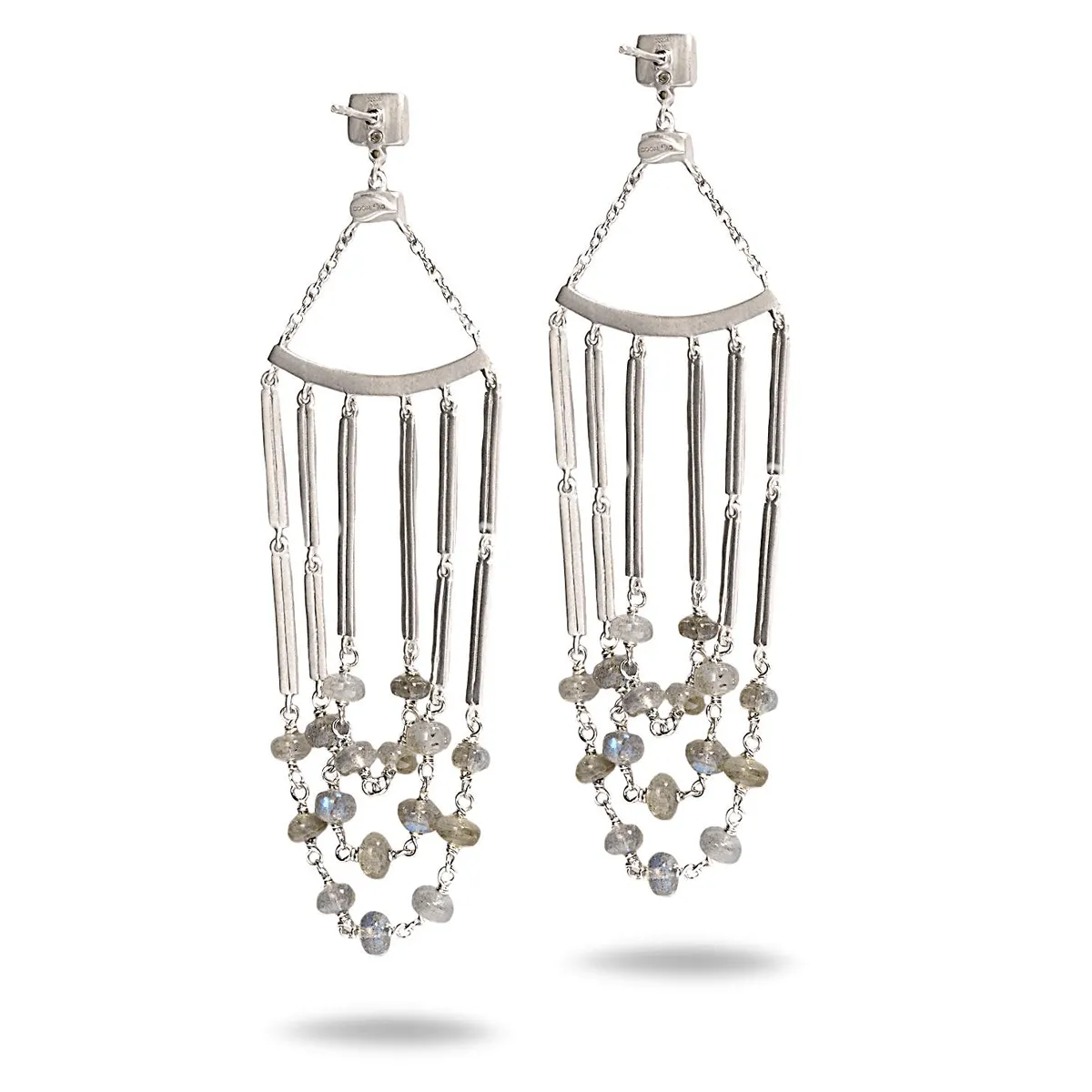 Sterling Silver Labradorite Chandelier Drop Earring