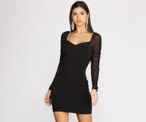 Sultry Sweetheart Stylish Mini Dress
