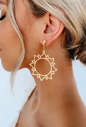 Sun Dangle Earring