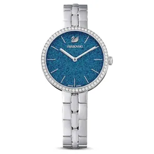 Swarovski Cosmopolitan Silver Stainless Steel Blue Dial Quartz Watch for Ladies - 5517790