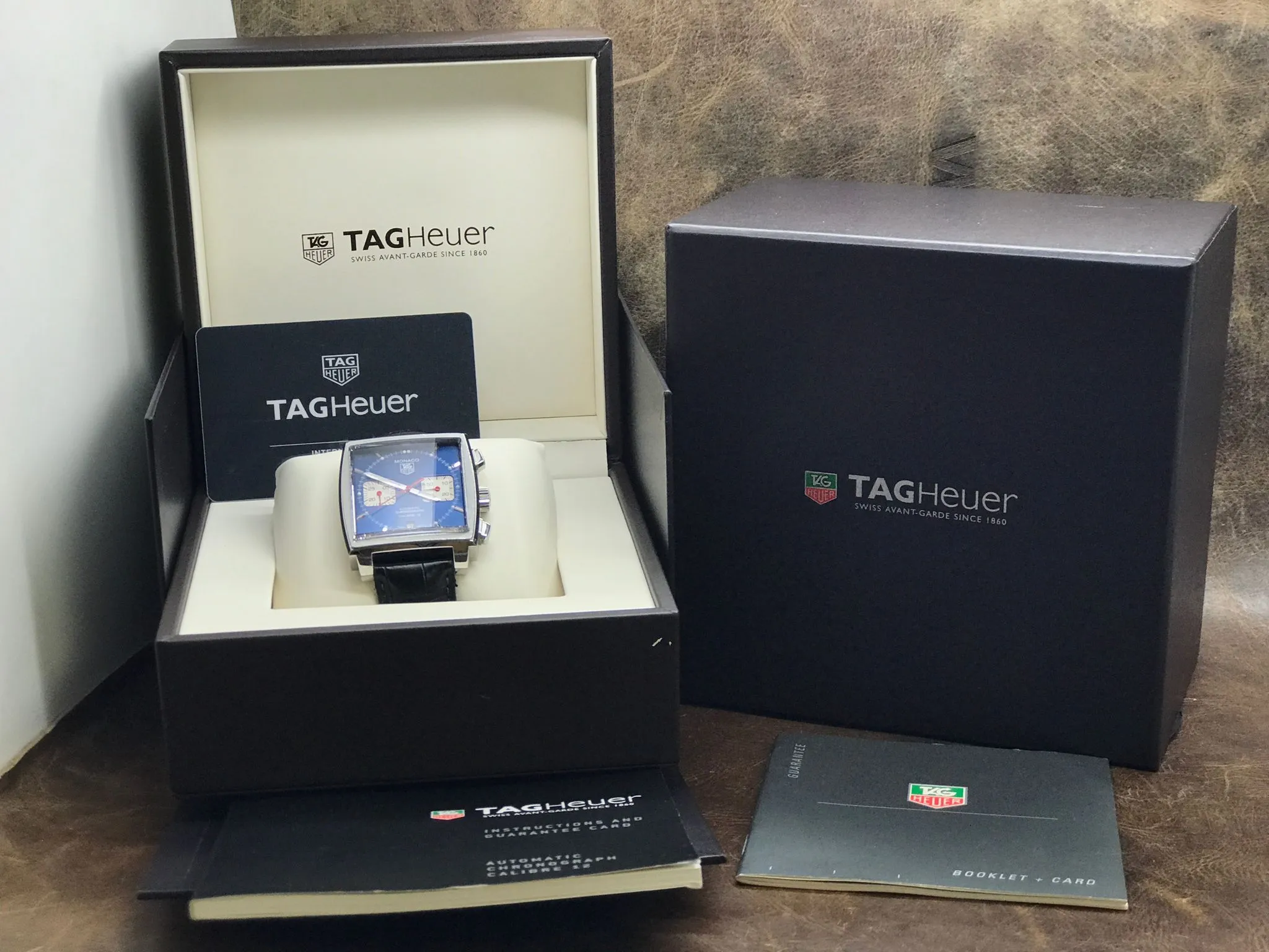 TAG Heuer Monaco Caliber 12 CAW2111 Blue Dial Automatic Men's Watch