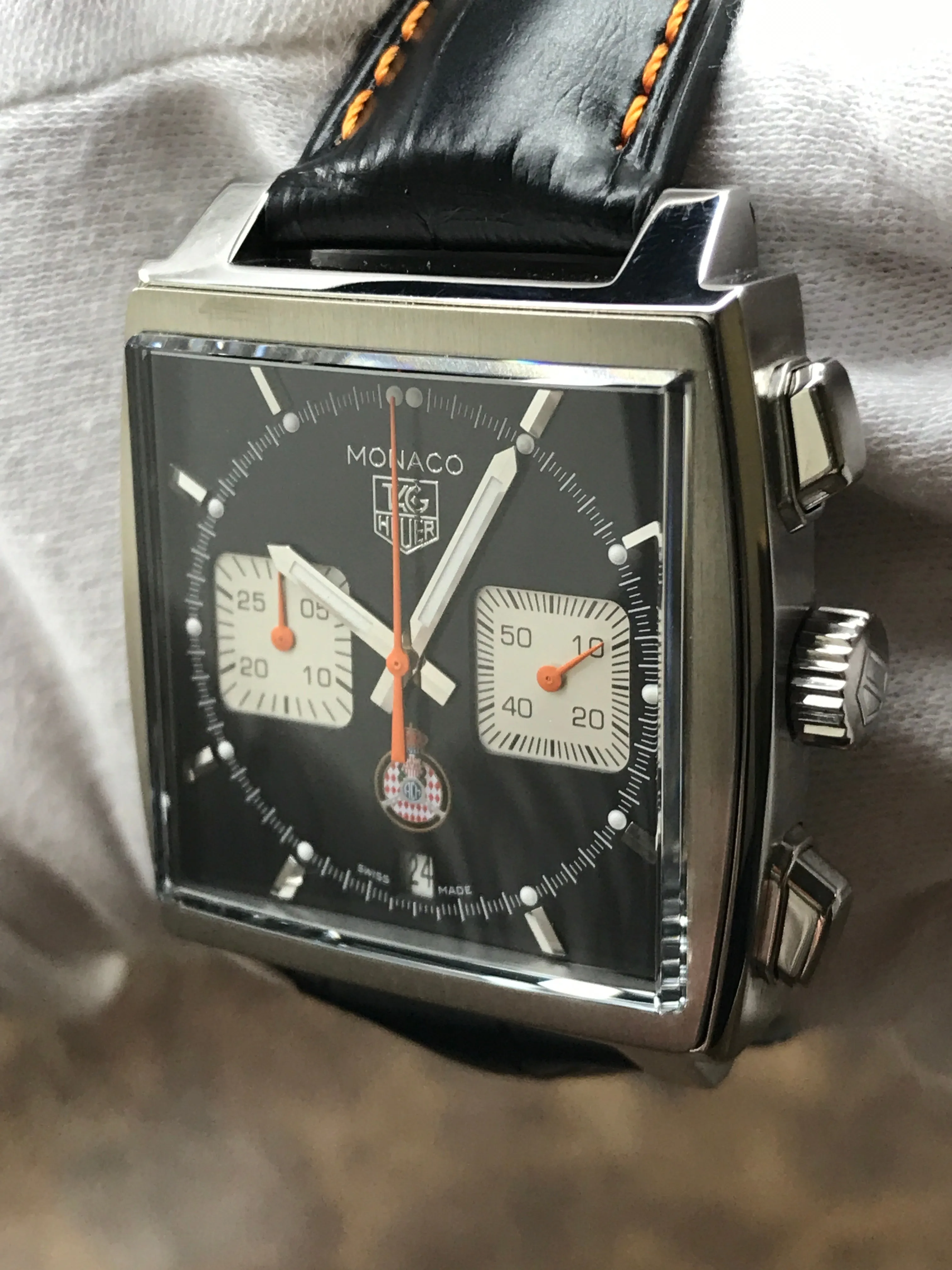 TAG Heuer Monaco Limited Edition CAW211K Black Dial Automatic Men's Watch