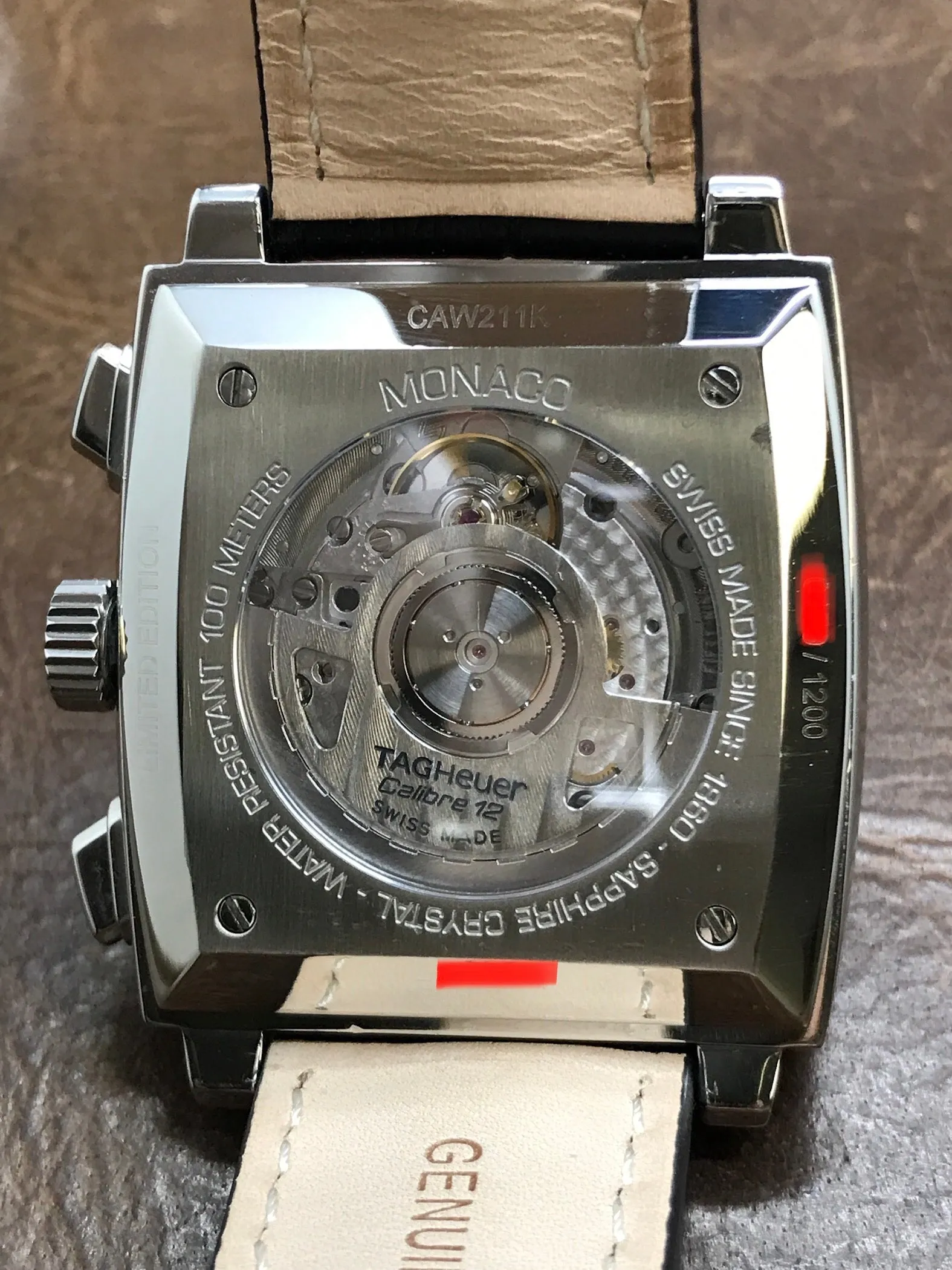 TAG Heuer Monaco Limited Edition CAW211K Black Dial Automatic Men's Watch