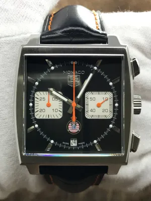 TAG Heuer Monaco Limited Edition CAW211K Black Dial Automatic Men's Watch