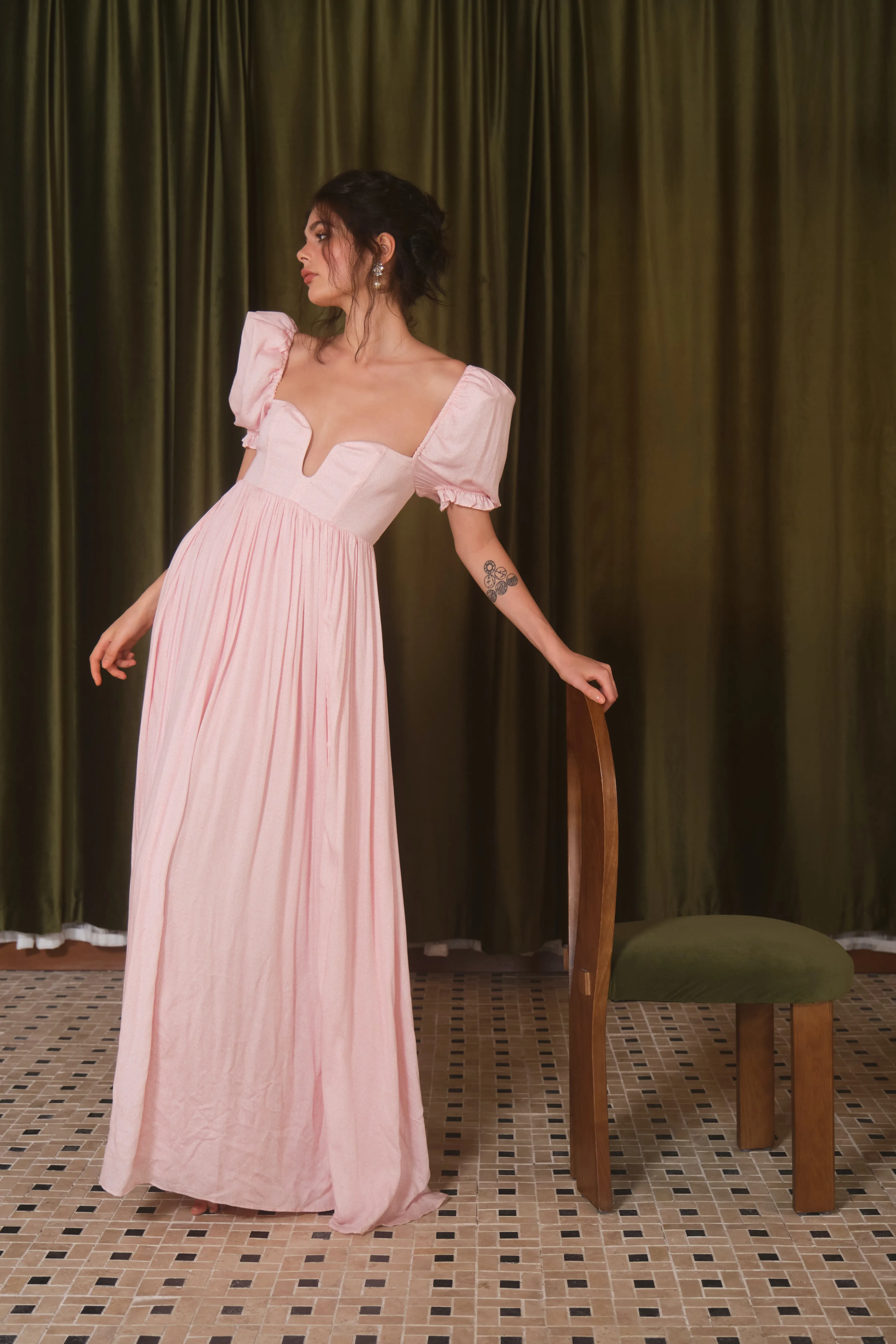 The Fairydust Gown in Baby Daisies