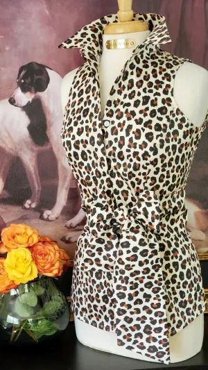 THE LEOPARD ROOM  SHIRT WITH SASH