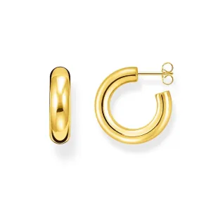 THOMAS SABO Chunky Hoop Earrings - Small Gold Plated