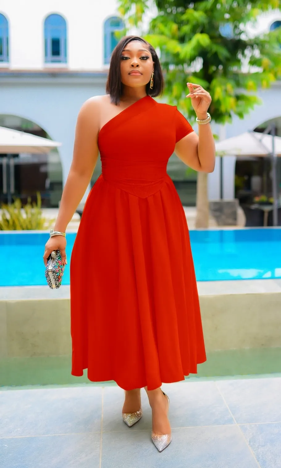 Tianna Haute- Fit and Flare Corset Waist Dress (New! 2 colors!)