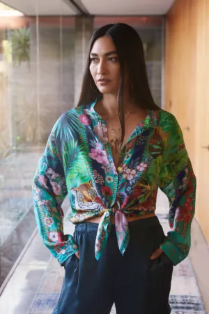 Tigres Et Fleurs Seline Button Down