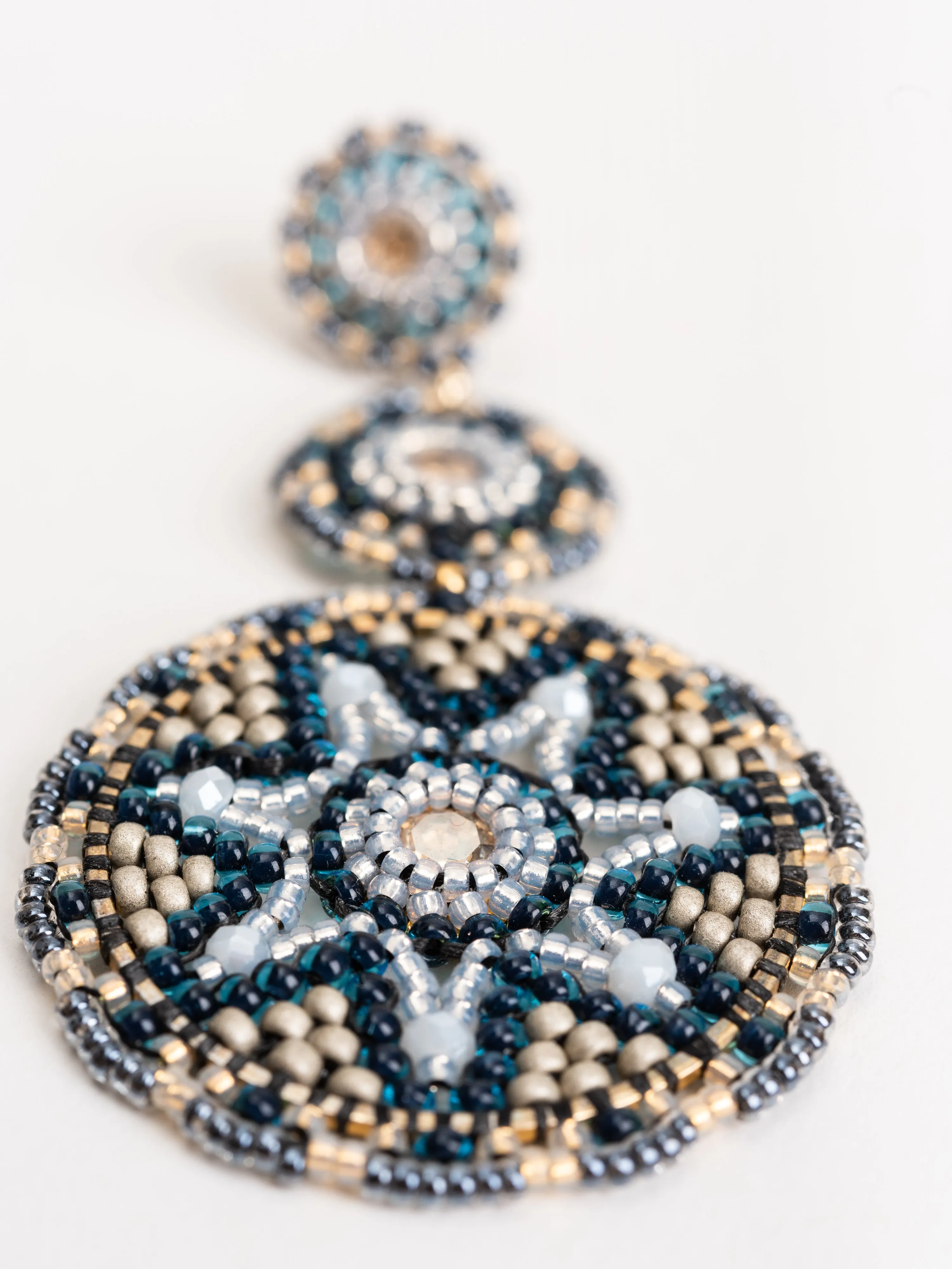 triple tier chandelier earrings