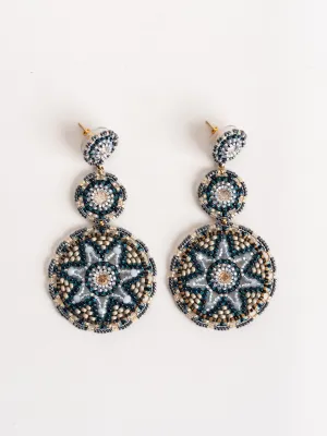 triple tier chandelier earrings