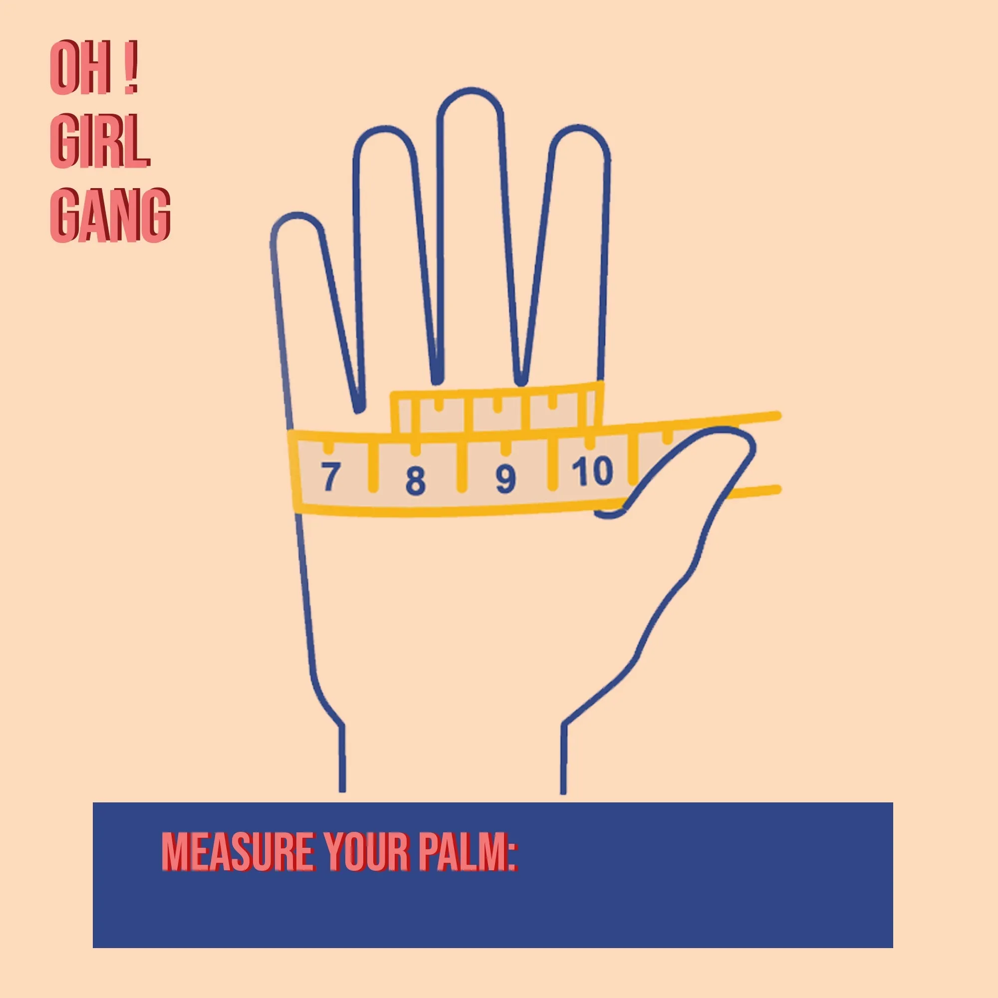 Ultrashort GENUINE LEATHER Half Palm Gloves: Blue