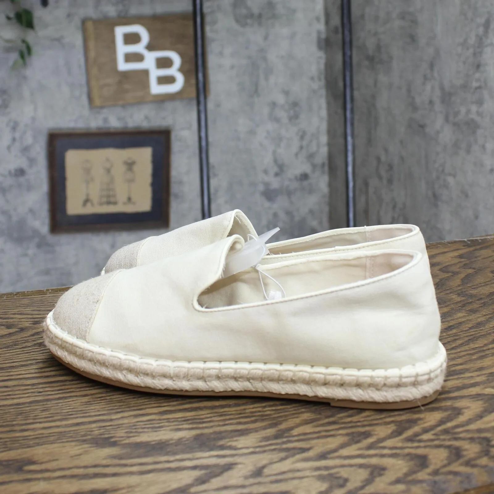 Universal Thread Womens Skipper Espadrille Flats 89273567 Cream Off White 9.5M