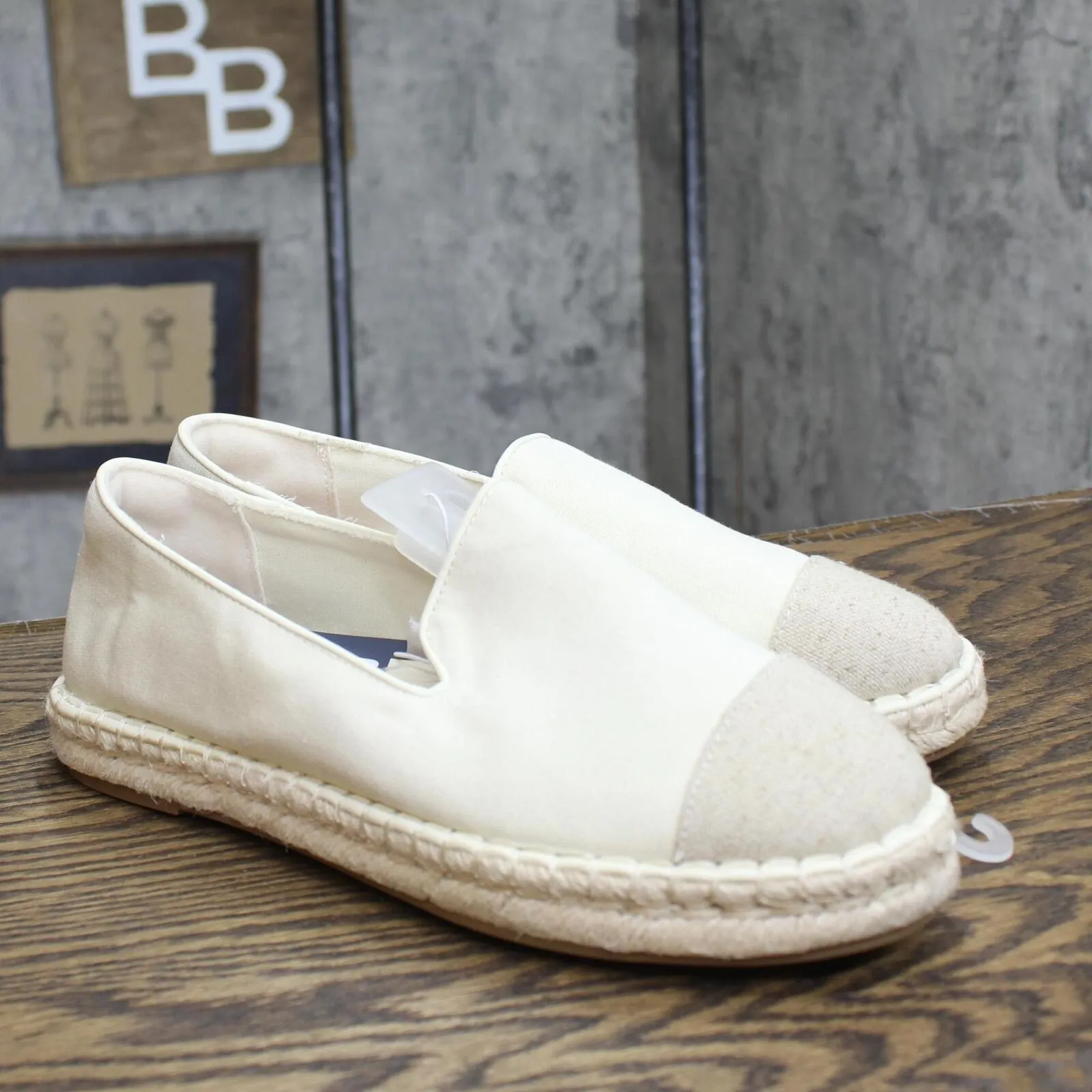 Universal Thread Womens Skipper Espadrille Flats 89273567 Cream Off White 9.5M
