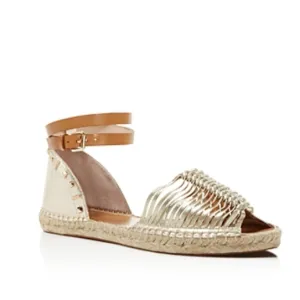 Usha Gold Espadrille Sandal
