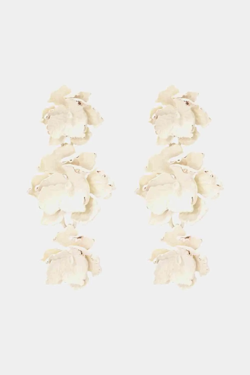 Vibrant Zinc Alloy Flower Dangle Earrings