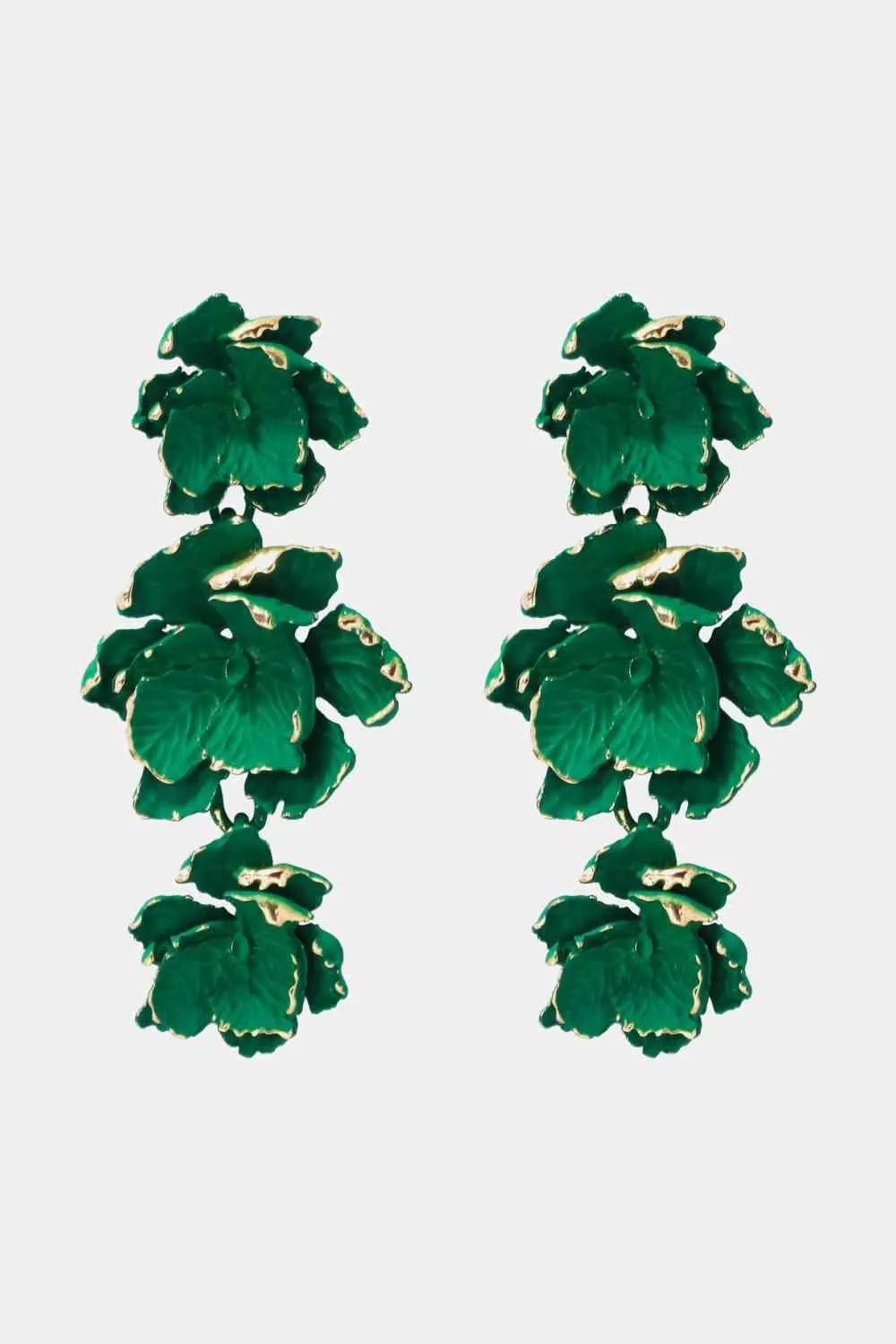 Vibrant Zinc Alloy Flower Dangle Earrings