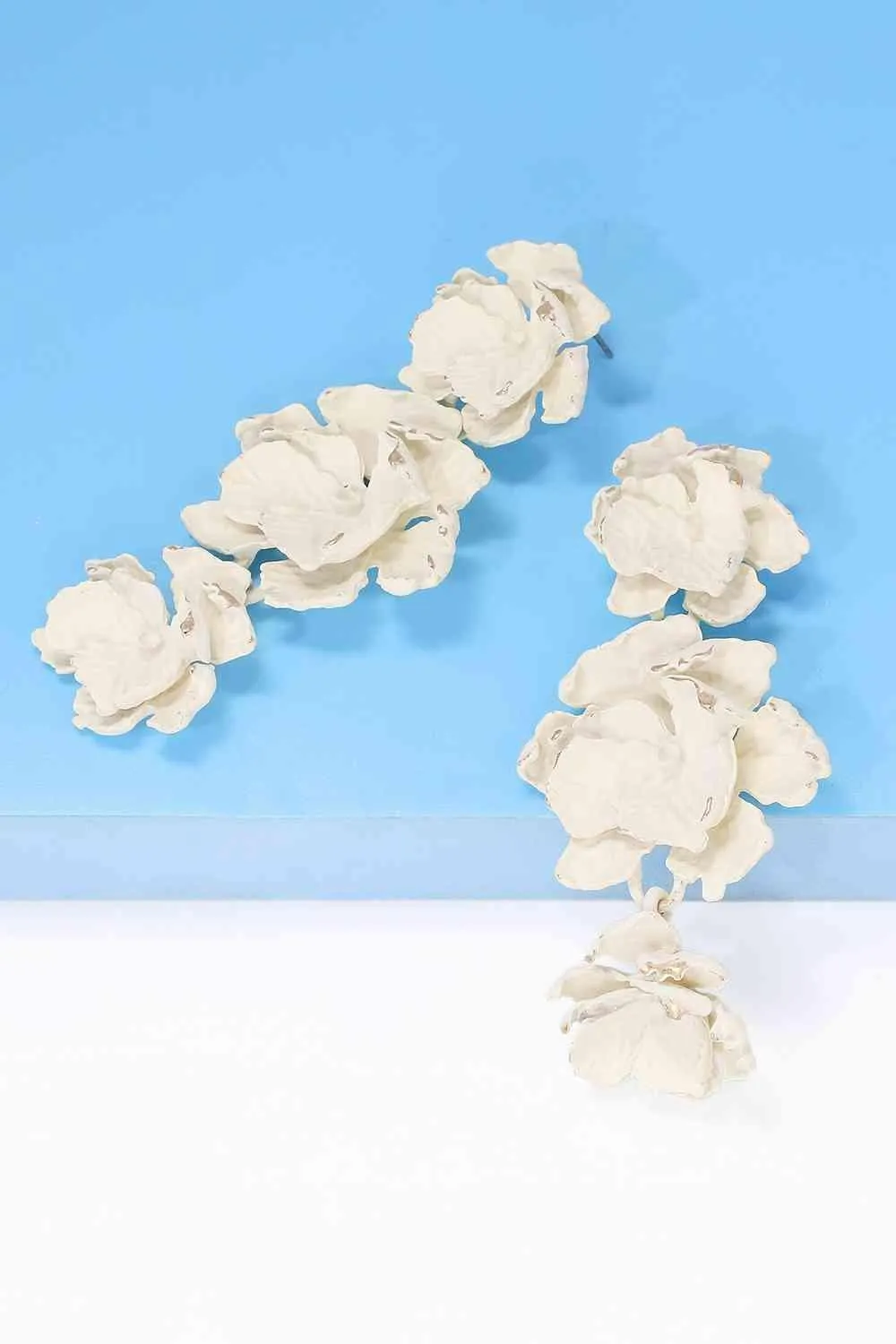 Vibrant Zinc Alloy Flower Dangle Earrings