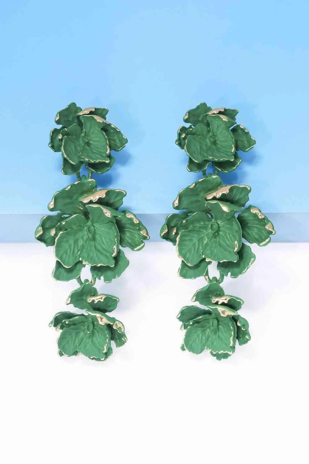 Vibrant Zinc Alloy Flower Dangle Earrings