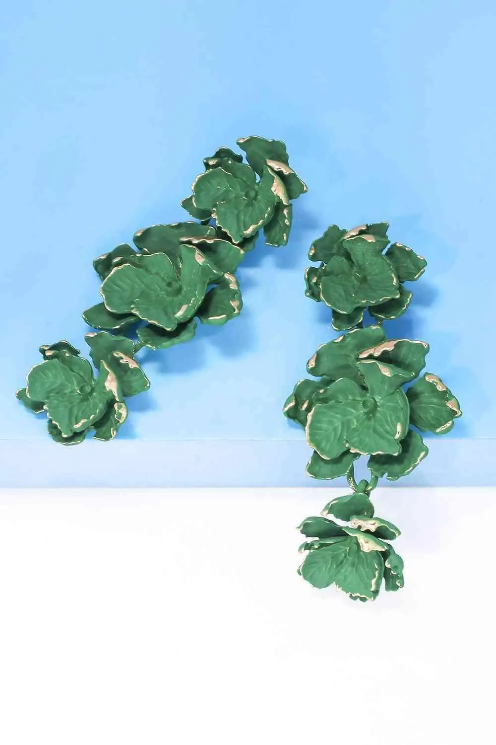Vibrant Zinc Alloy Flower Dangle Earrings