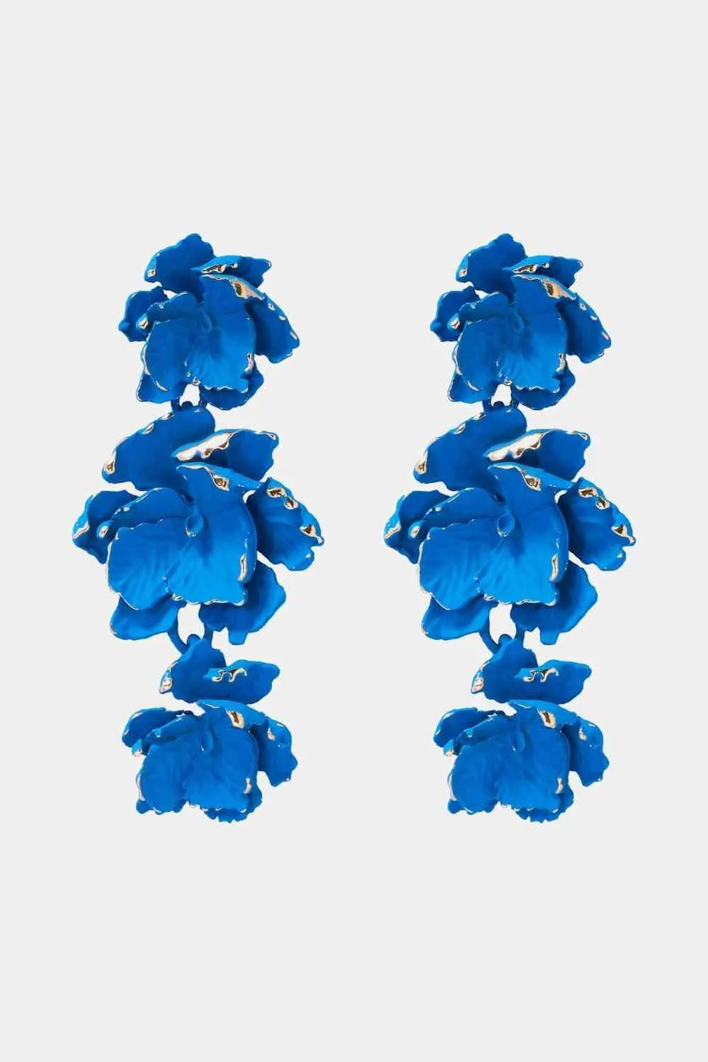 Vibrant Zinc Alloy Flower Dangle Earrings