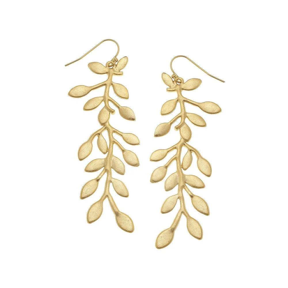 Vine Earrings Gold