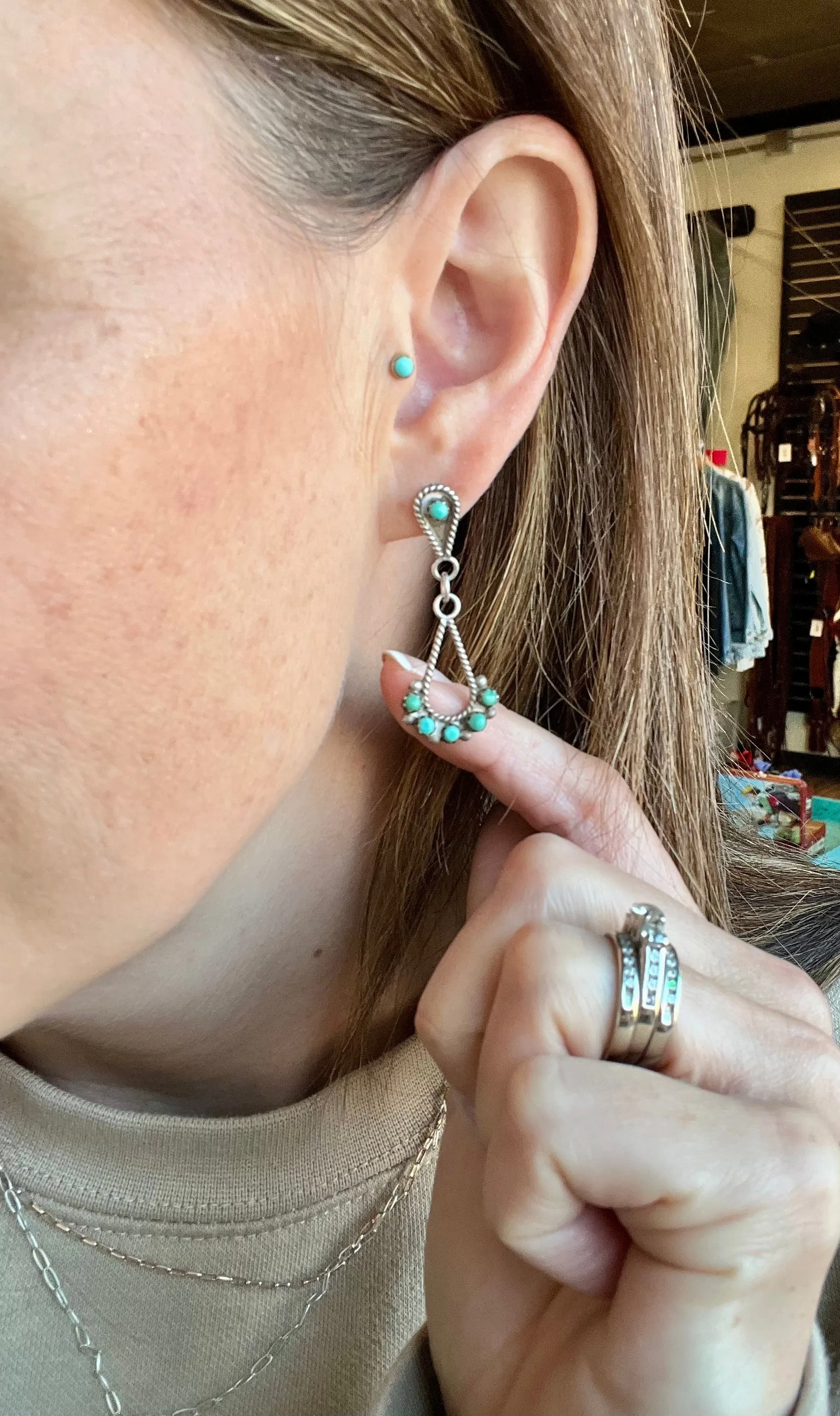 Vintage Sterling/Turquoise Earrings2