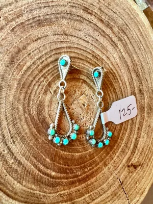 Vintage Sterling/Turquoise Earrings2