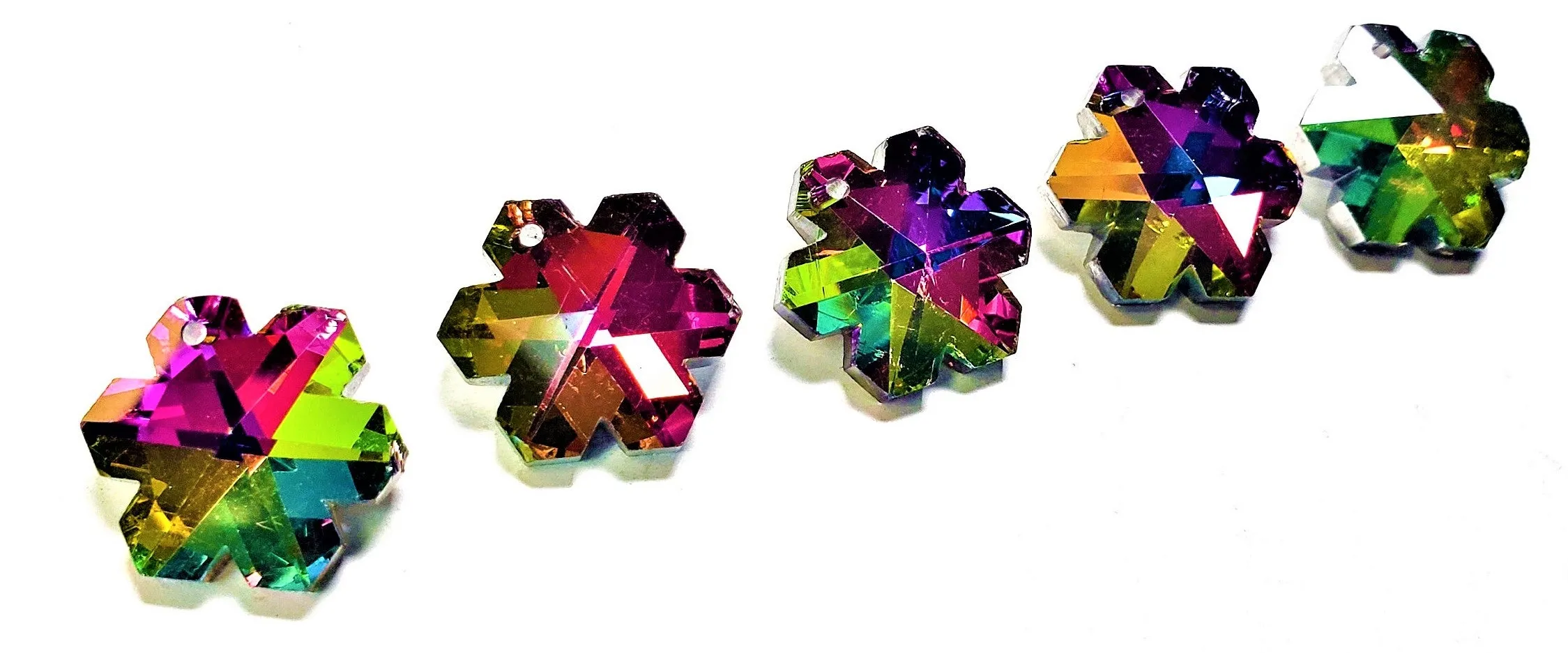 Vitrail Rainbow Snowflake Chandelier Crystals, 20mm Pendants Pack of 5
