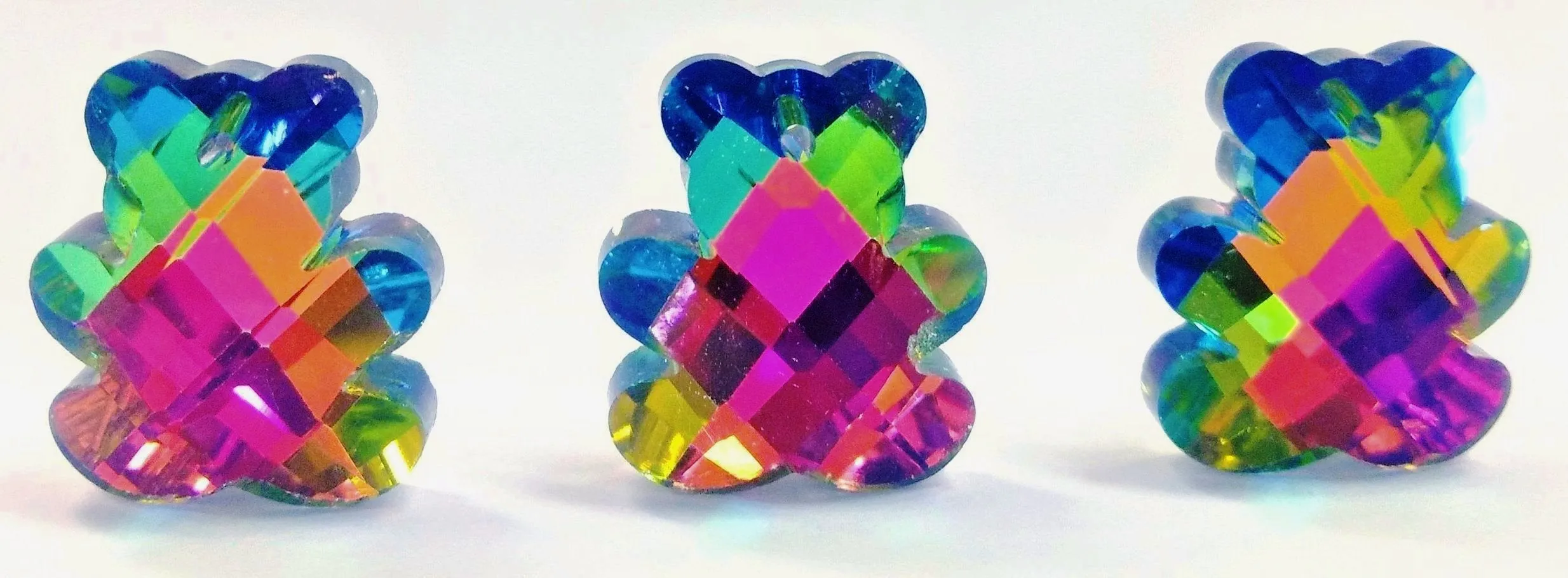 Vitrail Teddy Bear Chandelier Crystal Beads Pendants