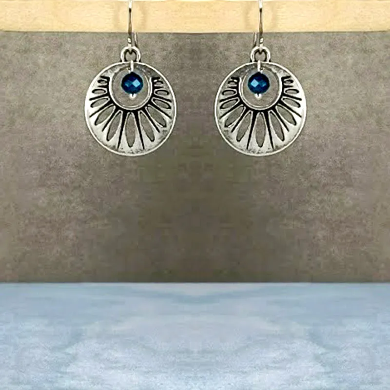 Western Blue Earrings