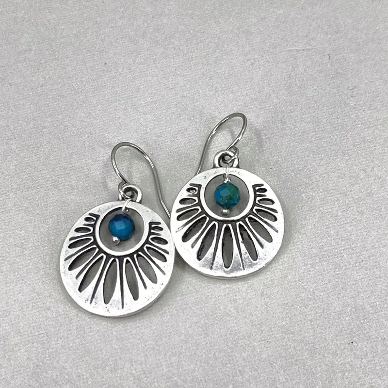 Western Blue Earrings