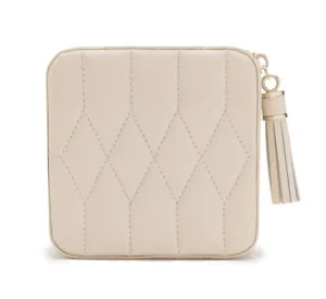 WOLF Caroline Ivory Travel Zip Case
