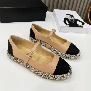 WomenLoafers Really Sheepskin Flat Espadrille  Mary Janes Shoes